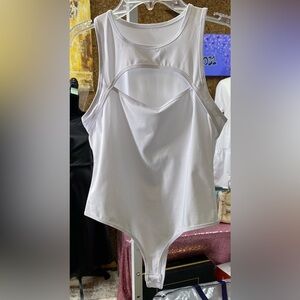 White Bodysuit, NWOT, size S